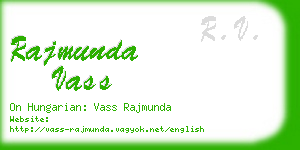 rajmunda vass business card